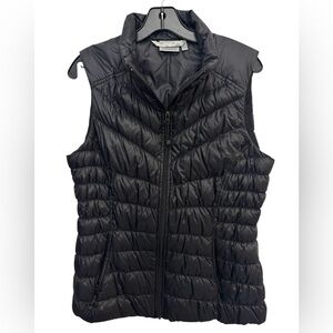 ATHLETA Goose Down Quilted Puffer Vest Black Medium